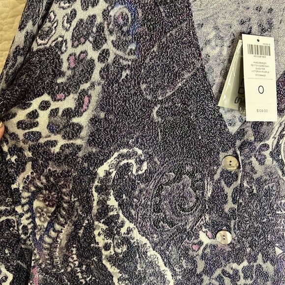 NWT Chicos Peyton Cardigan in Mixed Paisley - Picture 3 of 4